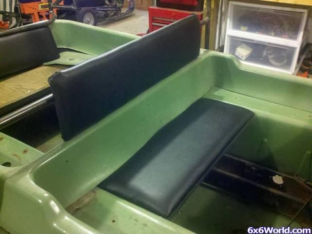 Upholstering the seats
