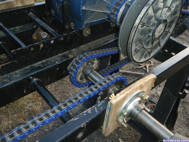 welding splined hubs to sprockets. cutting chain to size