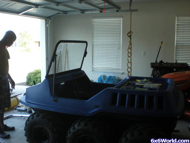 installing new blue top