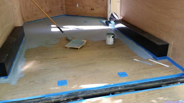 painting trailer floor