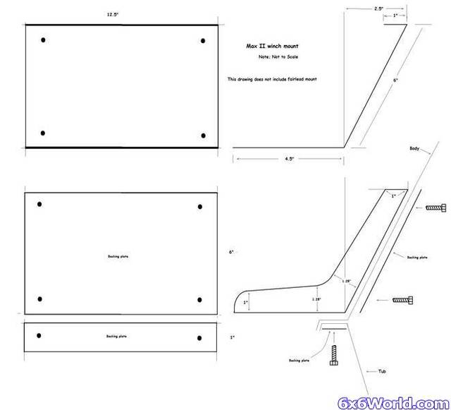 Max II winch Mount dimensions Amphibious ATV Pictures