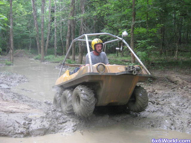 Brian coming out of a mudhole