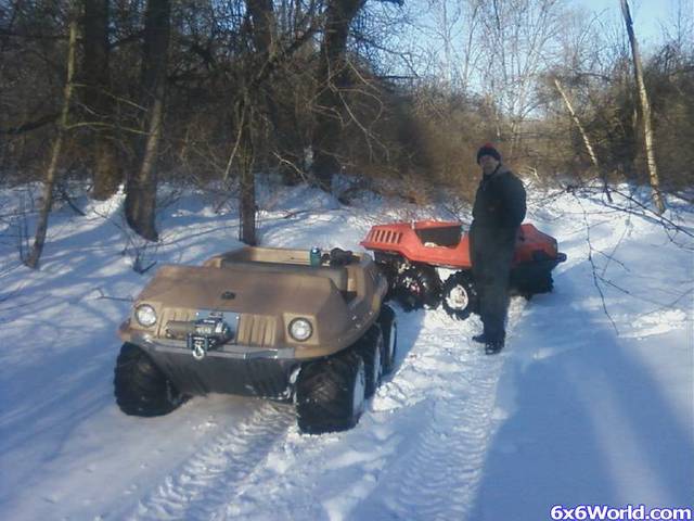me and mark m. winter ride in grand island ny 12&quot; of snow