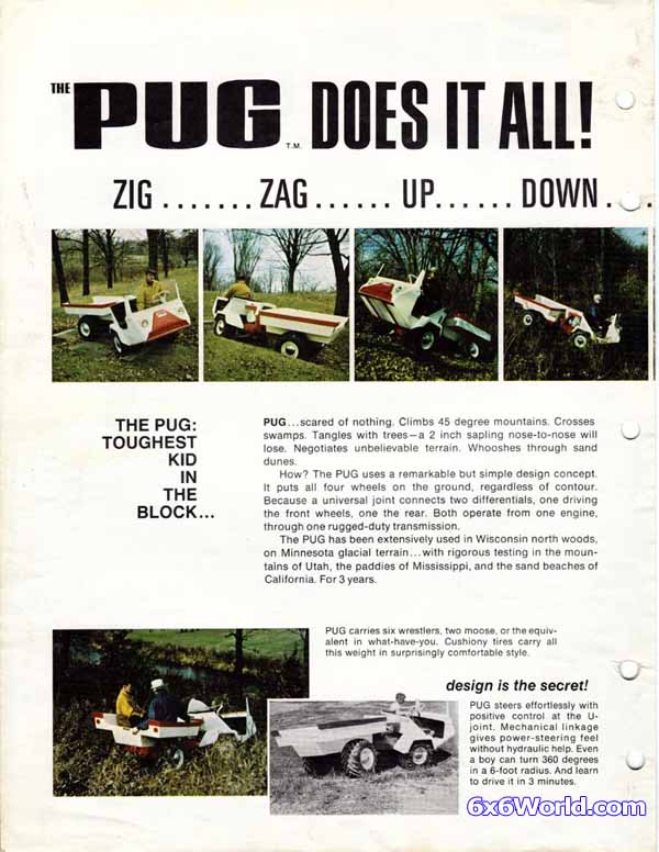 6x6 World - Pug 4x4 Articulated ATV