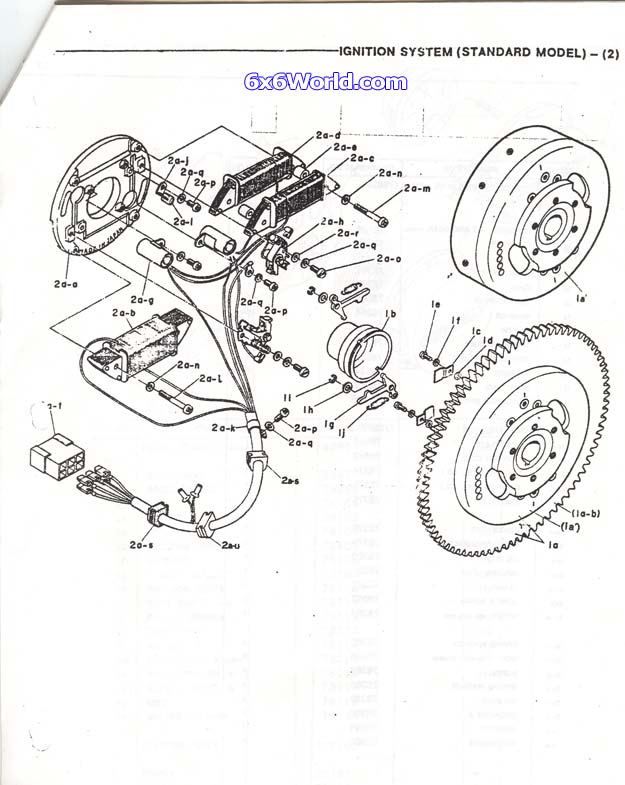 6x6 World Chaparral G50B Parts Manual